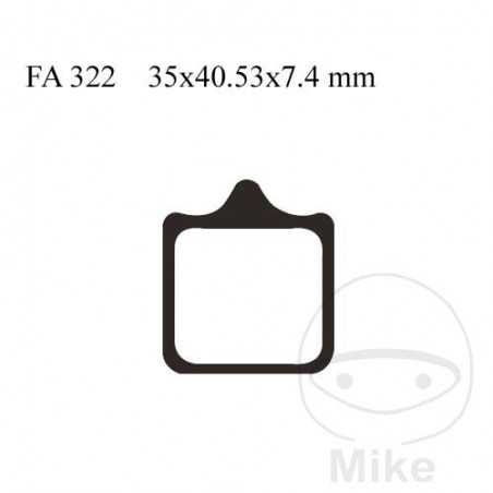 EBC SINTERED BRAKE PADS HH ALTN:7873649 732.41.22