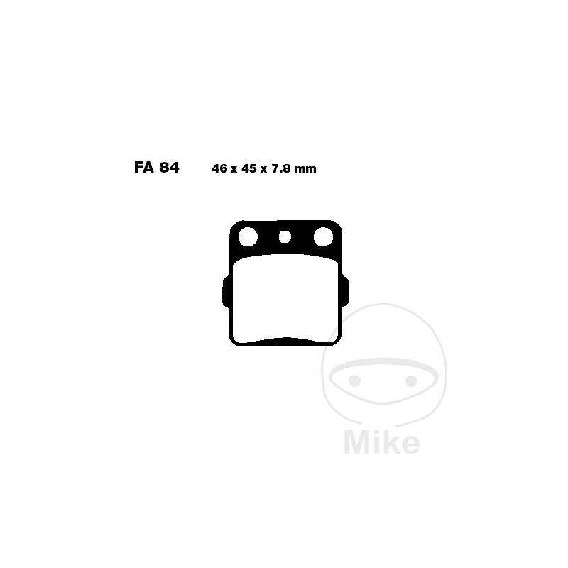 EBC SINTERED BRAKE PADS MX-S 732.43.95