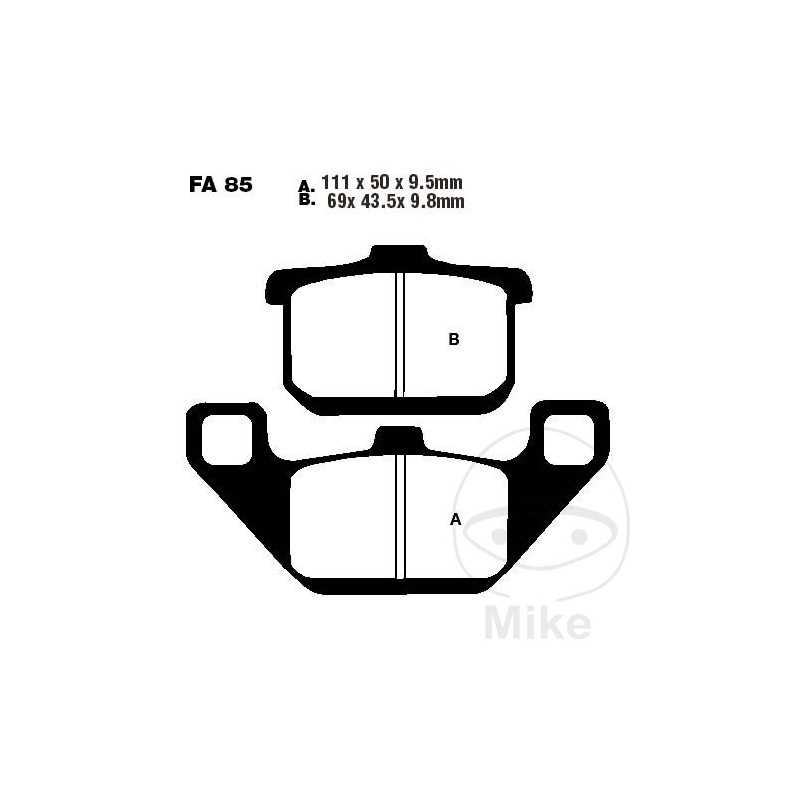 EBC Semi-sintered brake pads V 737.70.22