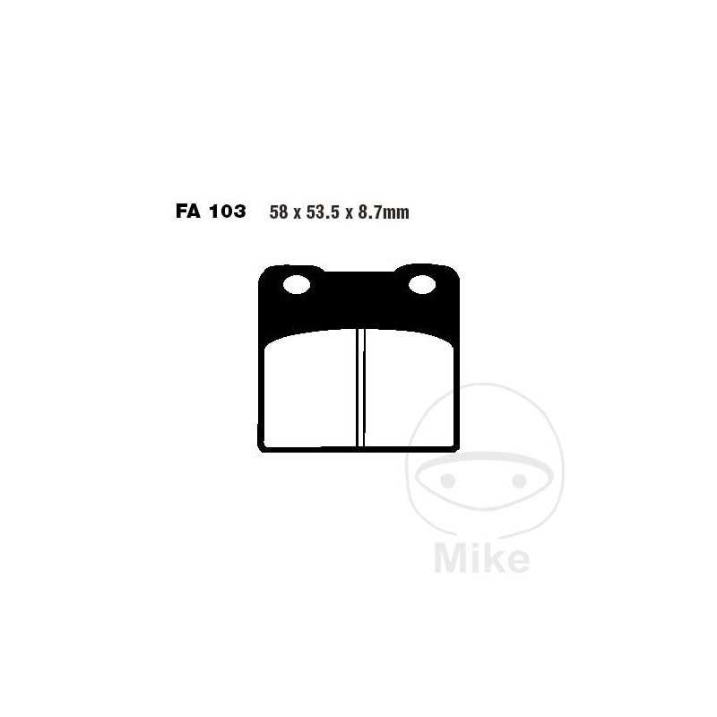 EBC Semi-sintered brake pads V ALTN: 7870270 737.70.26