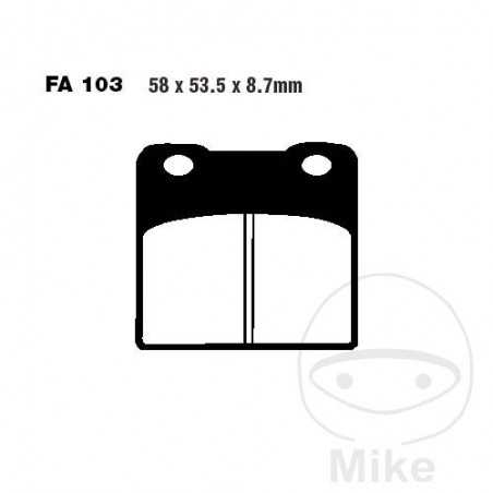 EBC Semi-sintered brake pads V ALTN: 7870270 737.70.26
