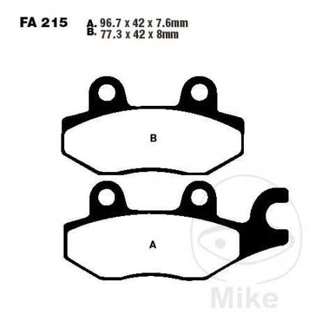 EBC Standard brake pads ALTN: 7872237/7872237 737.87.22