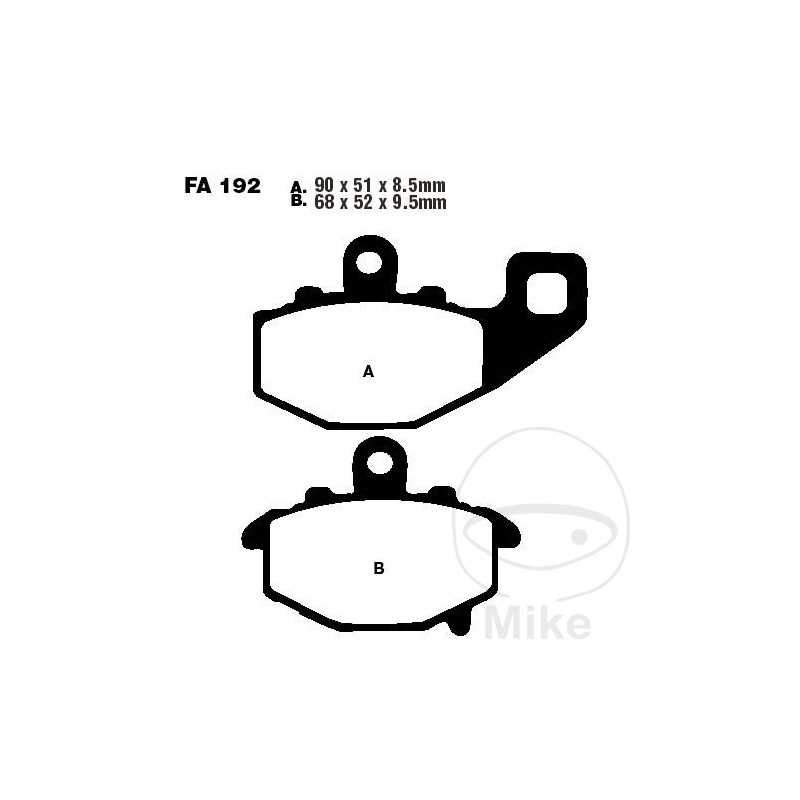 EBC Semi-sintered brake pads V 737.70.38