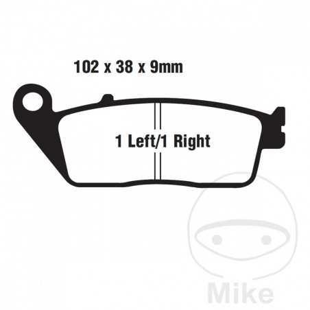 EBC Semi-sintered brake pads V 737.00.68