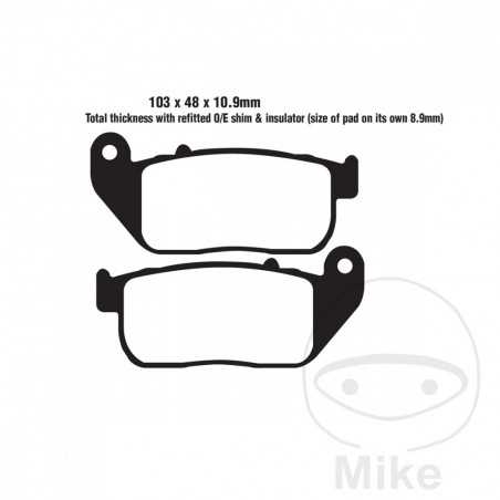 EBC Semi-sintered brake pads V ALTN: 7870284 737.00.76