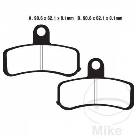 EBC Semi-sintered brake pads V ALTN: 7870292 737.00.81