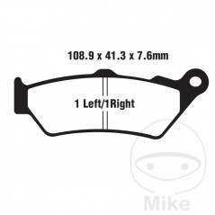 EBC SINTERED BRAKE PADS HH SCOOTER ALTN: 7870868 737.01.08