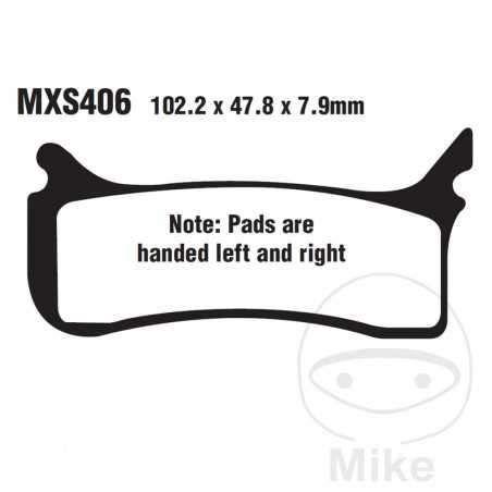 EBC SINTERED BRAKE PADS MX-S 737.01.14