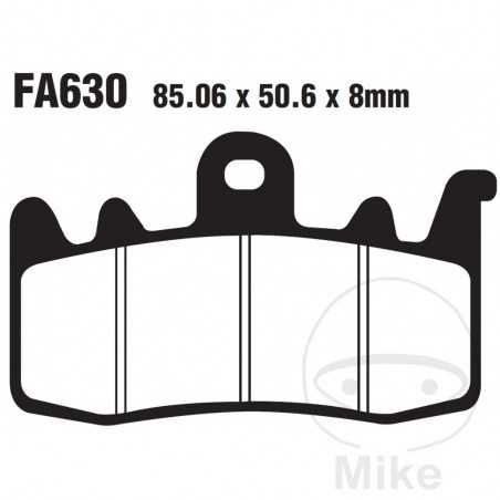 EBC SINTERED BRAKE PADS GPFAX ALTN: 7870123 737.01.62