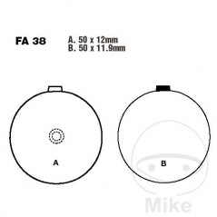 EBC Semi-sintered brake pads V 737.01.63