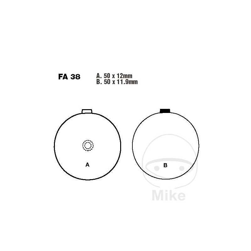 EBC Semi-sintered brake pads V 737.01.63