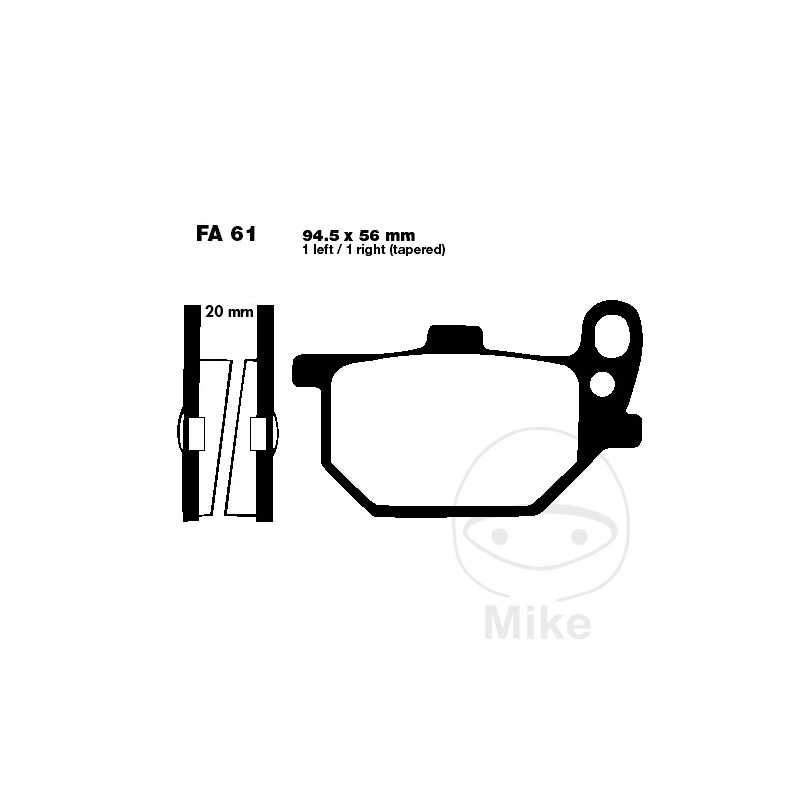 EBC Semi-sintered brake pads V 737.01.65