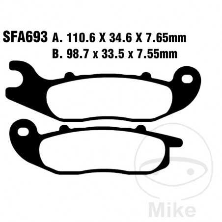 EBC Standard brake pads SCOOTER 737.02.10