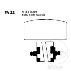 EBC Semi-sintered brake pads V 737.70.03