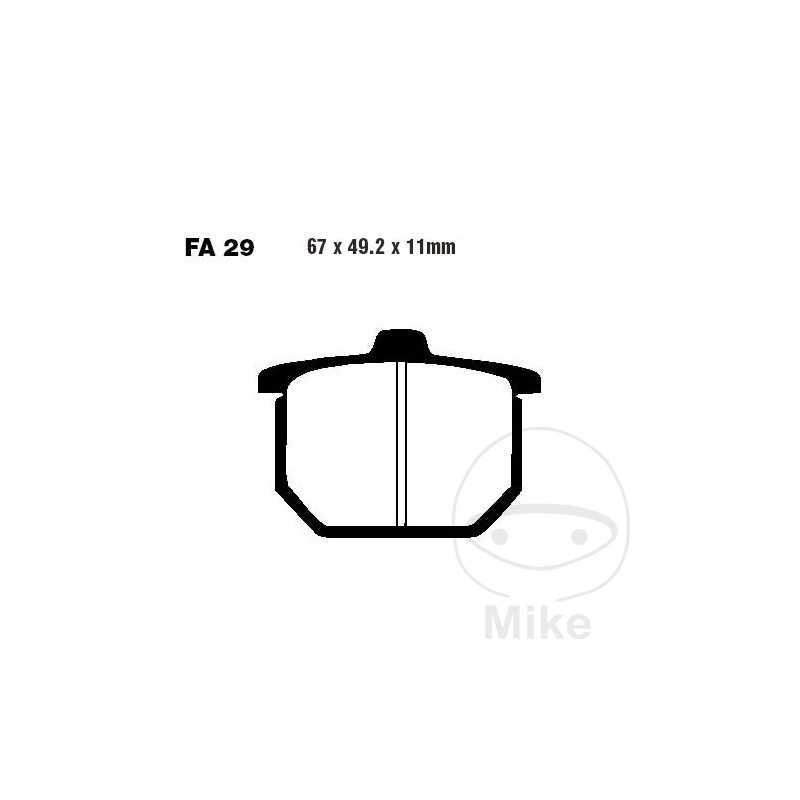 EBC Semi-sintered brake pads V 737.70.04