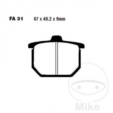 EBC Pastillas de freno semi-sinterizadas V 737.70.07