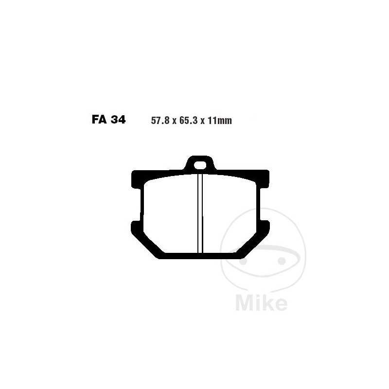 EBC Semi-sintered brake pads V 737.70.08