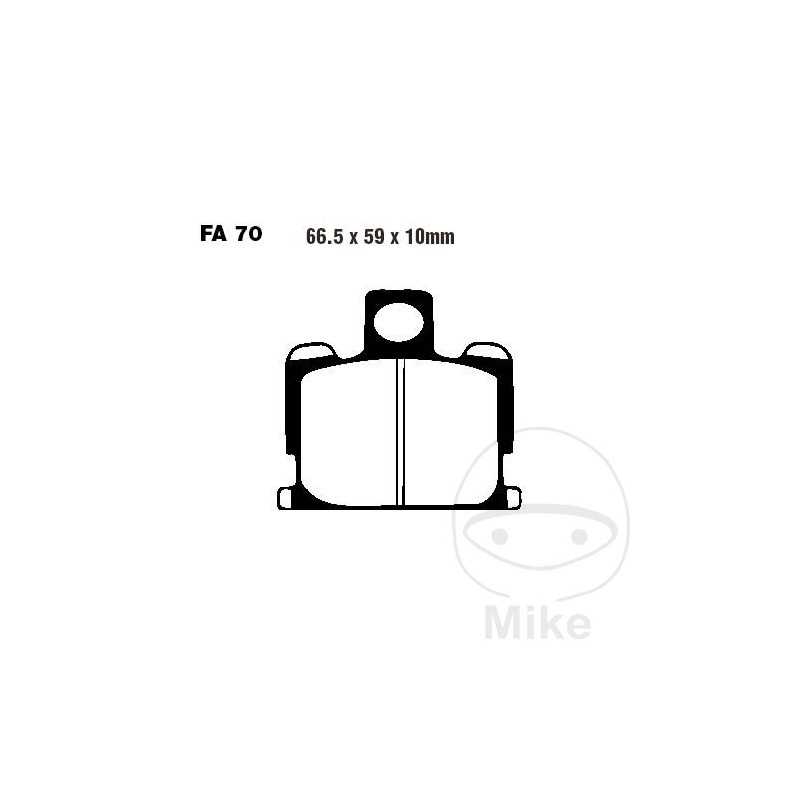 EBC Semi-sintered brake pads V 737.70.19