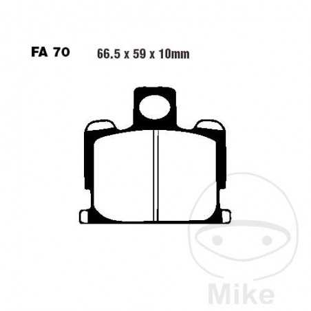 EBC Semi-sintered brake pads V 737.70.19