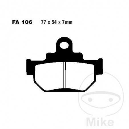 EBC Semi-sintered brake pads V 737.70.28