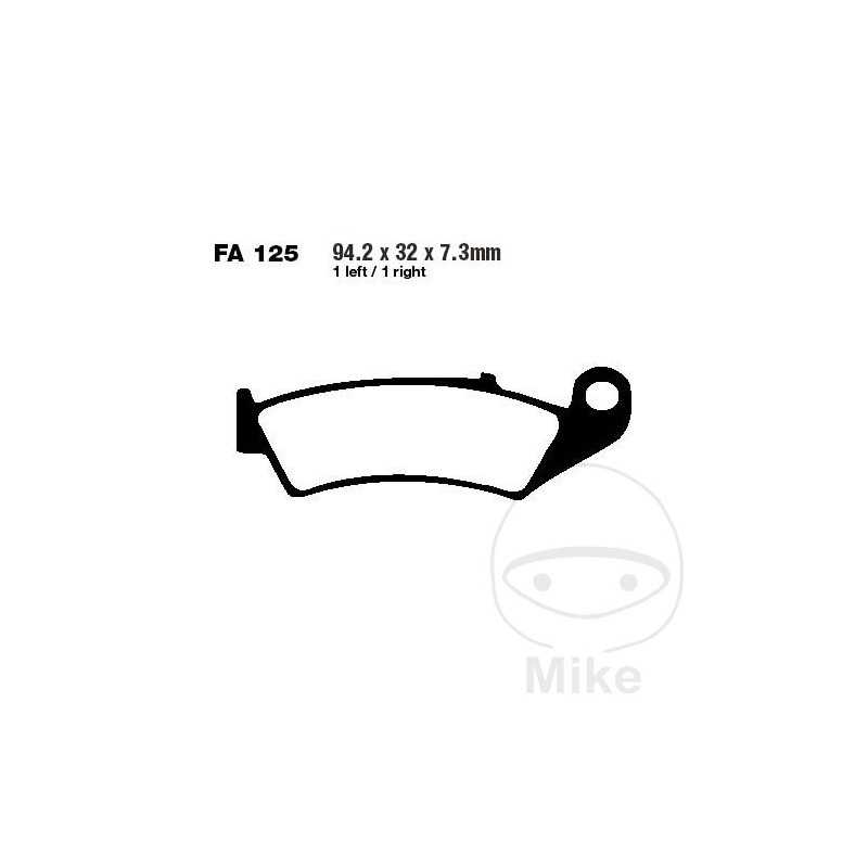 EBC SINTERED BRAKE PADS R ALTN: 7872906 737.70.39