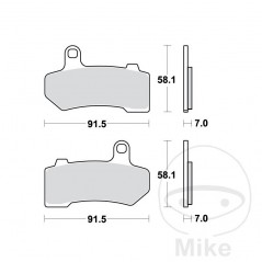 TRW Sintered front brake pads ALTN: 7321672 787.44.72