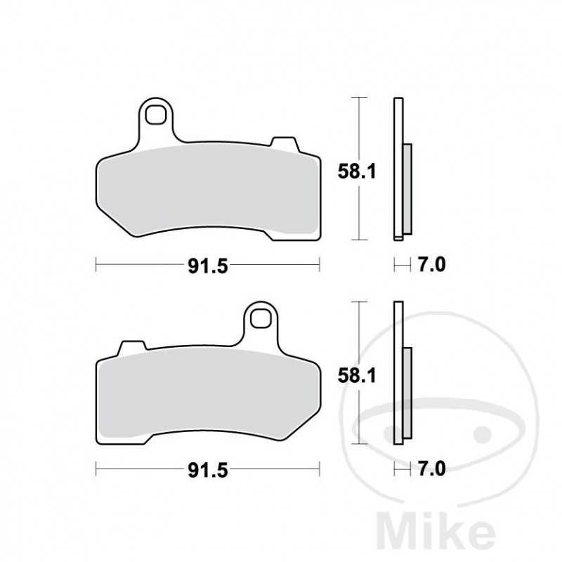 TRW Sintered front brake pads ALTN: 7321672 787.44.72