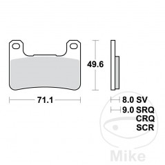 TRW carbon brake pads CRQ ALTN: 7320007 787.42.74