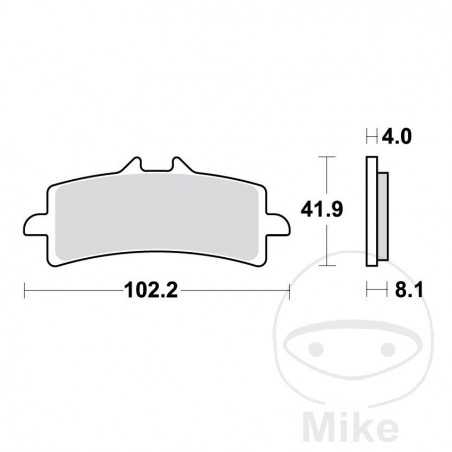 TRW SINTERED BRAKE PADS SCR ALTN: 7320012 787.00.87