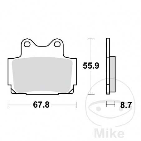 TRW Sintered rear brake pads ALTN: 7328933 787.00.55