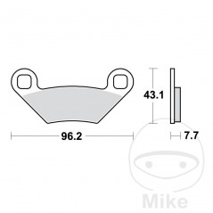 TRW SINTERED BRAKE PADS SI ALTN: 7370034 787.00.57