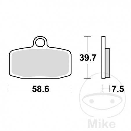 TRW SINTERED BRAKE PADS SI ALTN: 7376901 787.00.77