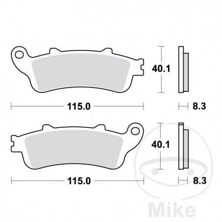 TRW Sintered front brake pads ALTN: 7328818 787.00.82