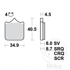 TRW carbon brake pads CRQ ALTN: 7320014 787.02.98