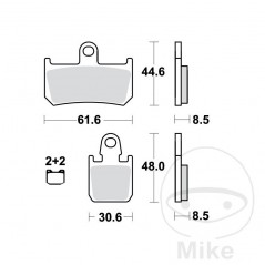 TRW carbon brake pads CRQ ALTN: 7320011 787.51.56