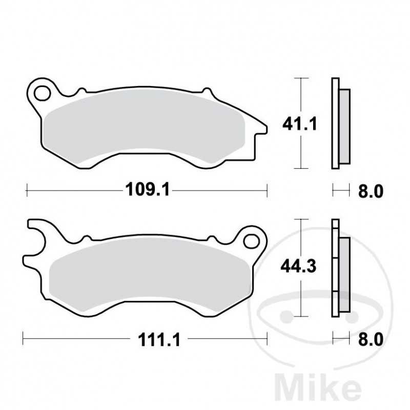 TRW Standard brake pads SCOOTER ALTN: 7323504 787.01.41