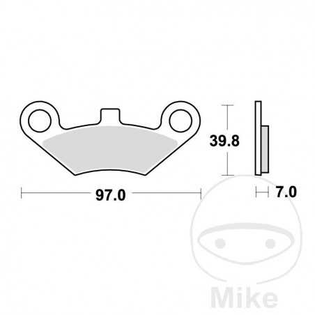TRW SINTERED BRAKE PADS SI 787.01.28