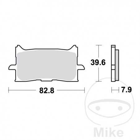 TRW Sintered front brake pads ALTN: 7370182 787.01.36
