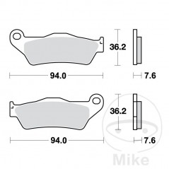 TRW SINTERED BRAKE PADS RSI ALTN: 7324494 787.05.20