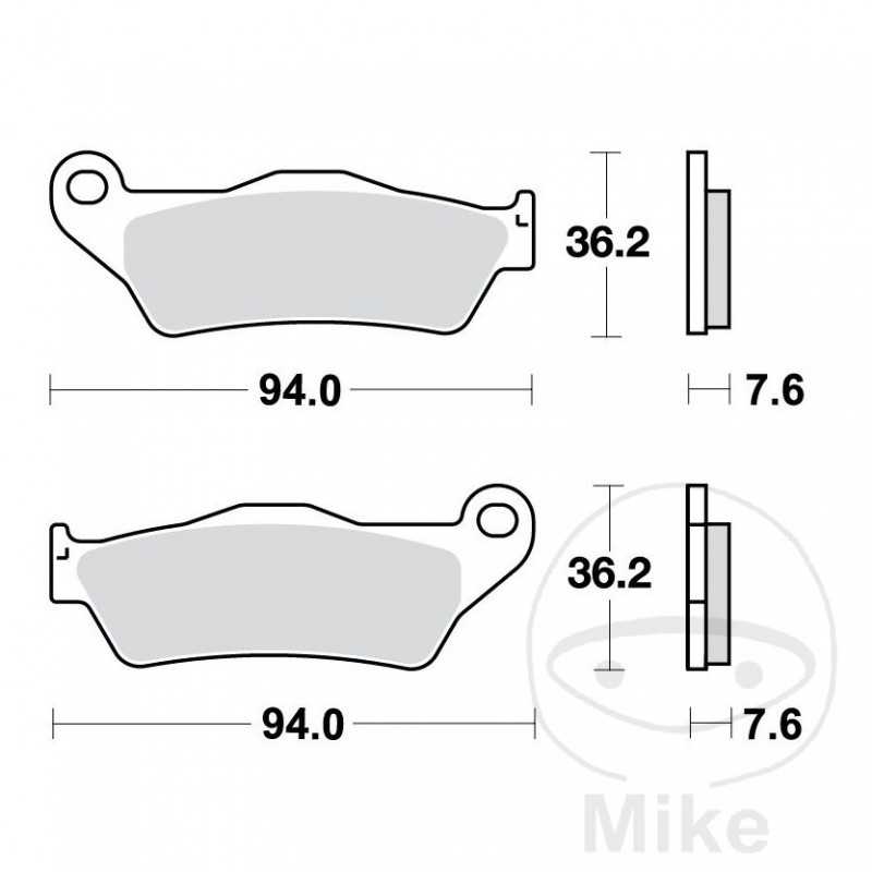 TRW SINTERED BRAKE PADS RSI ALTN: 7324494 787.05.20