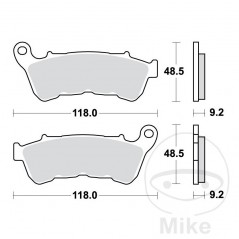 TRW Sintered front brake pads ALTN: 7370106 787.01.46