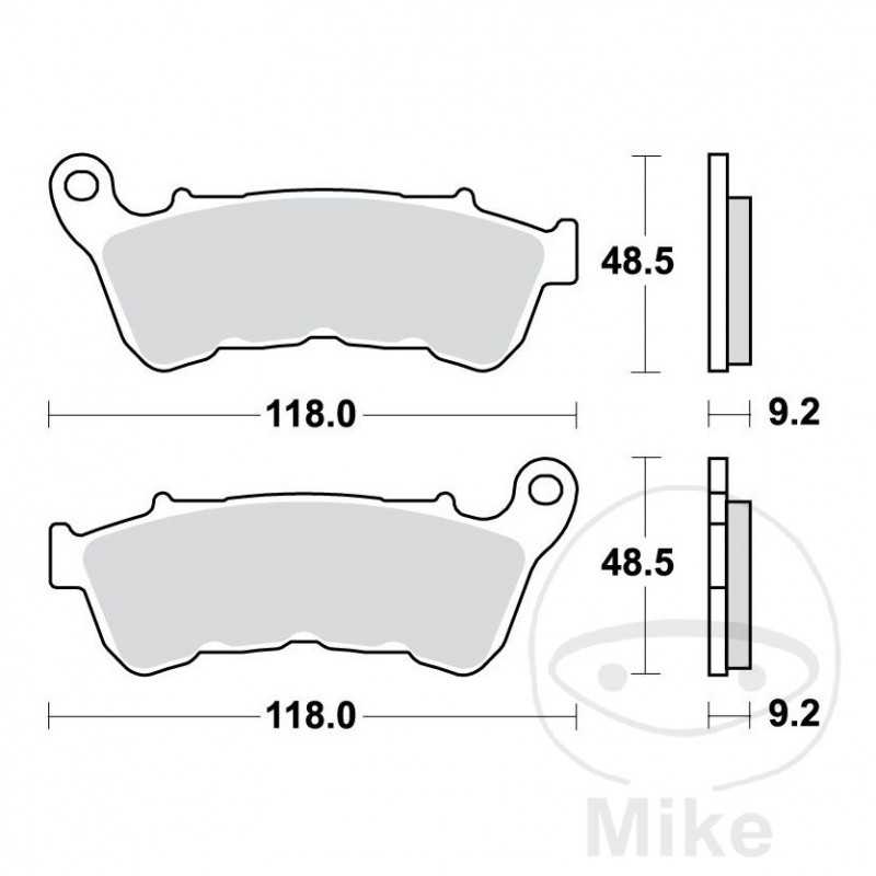 TRW Sintered front brake pads ALTN: 7370106 787.01.46