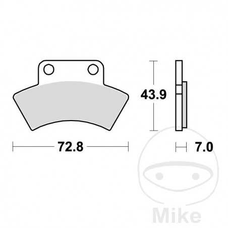 TRW SINTERED BRAKE PADS SI ALTN: 7325426 787.01.54