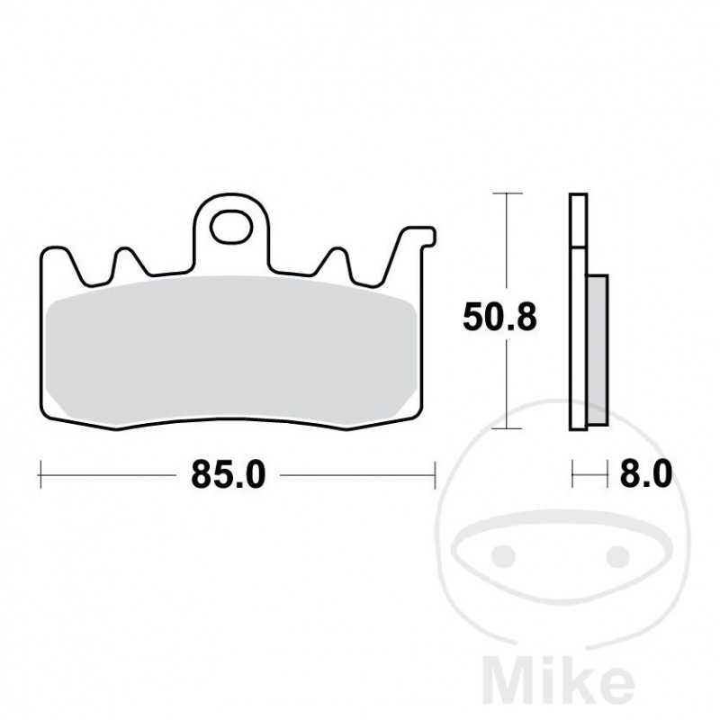 TRW Sintered front brake pads ALTN: 7326419 787.08.15