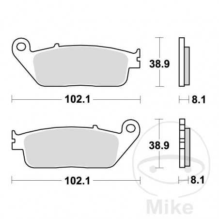 TRW Sintered front brake pads ALTN: 7328644 787.33.67