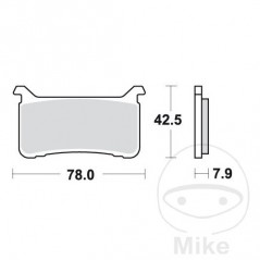 TRW Sintered front brake pads ALTN: 7320117 787.01.77