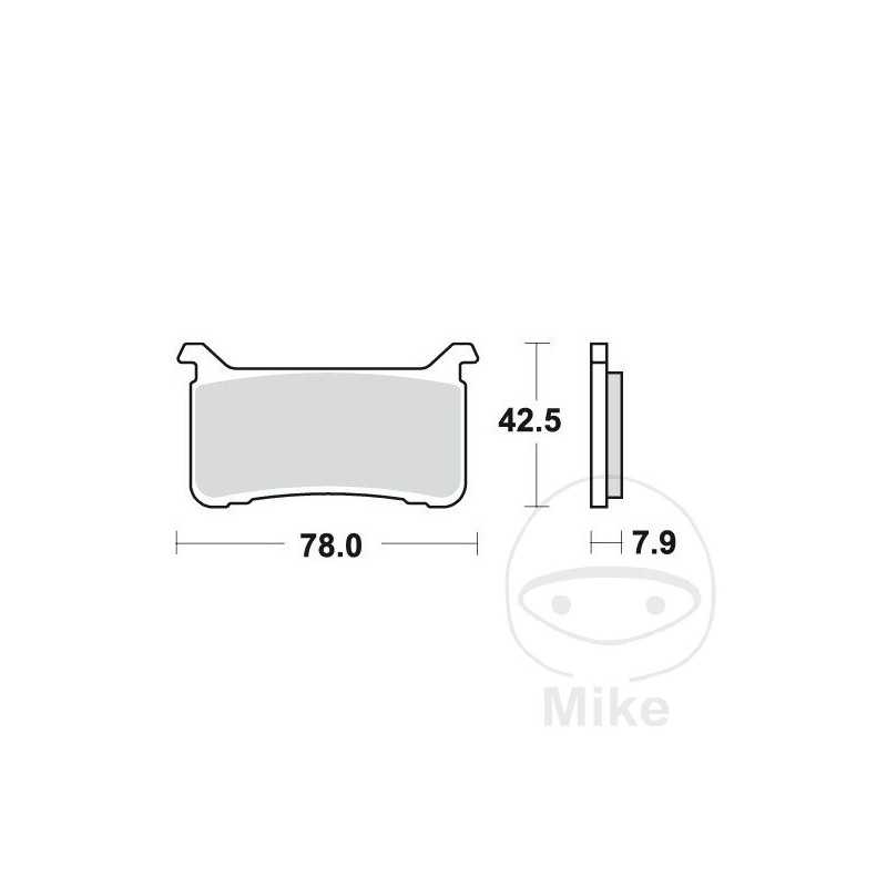 TRW Sintered front brake pads ALTN: 7320117 787.01.77