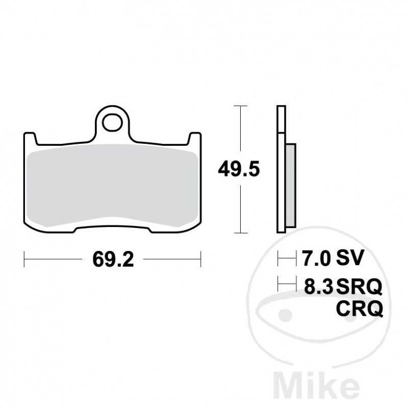 TRW Standard brake pads ALTN: 7324304 787.39.53