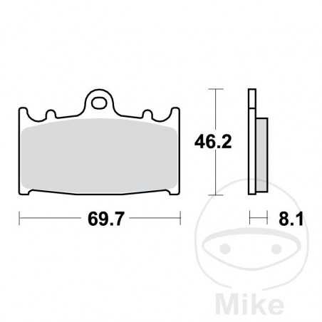 TRW Sintered front brake pads ALTN: 7328677 787.33.75