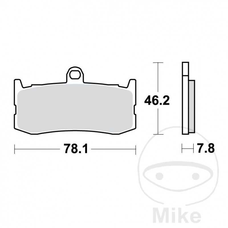 TRW Sintered front brake pads ALTN: 7322027 787.42.90